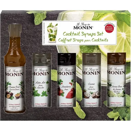 Monin Coctail Siropen - Miniature Cocktailset 5x50ml