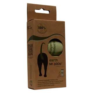 Mr.Poop Earth Navulling 4 Rollen Groen