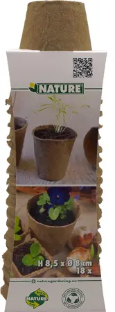 Nature Kweekpotjes Ø8cm (18 stuks) - afbeelding 2