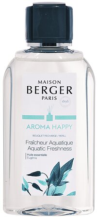 Navulling parfumverspreider 200ml Aroma Happy - Fraîcheur Aquatique / Aquatic Freshness