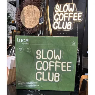 Neonlight LED Slow Coffee Club - afbeelding 2