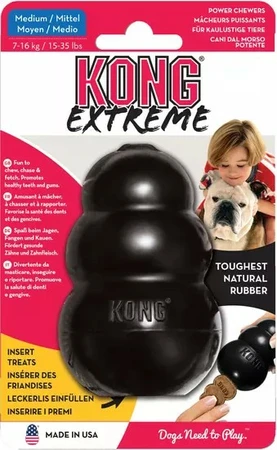 KONG Extreme Rubber Medium Zwart - afbeelding 1