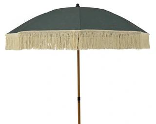 Outdoor Living Parasol 180 cm - Groen met Rozenprint - afbeelding 1