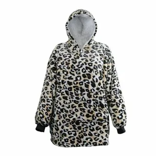 Oversized Fleece Hoodie - Panter