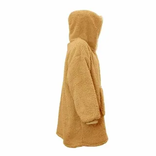 Oversized Teddy Hoodie Latte