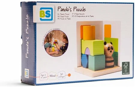 Pandas Puzzel - BS Toys - afbeelding 1