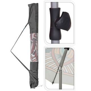 Parasol Ø200cm Mandala Print Grijs - afbeelding 2