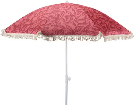 Variant 2: Dieproze met een subtiel bloemen- en bladpatroon