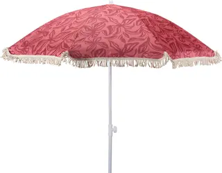 Variant 2: Dieproze met een subtiel bloemen- en bladpatroon