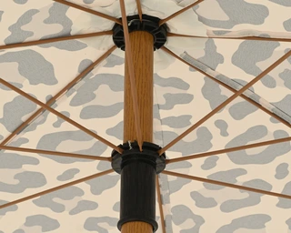 Parasol Panterprint Franjes Ø180cm - afbeelding 3