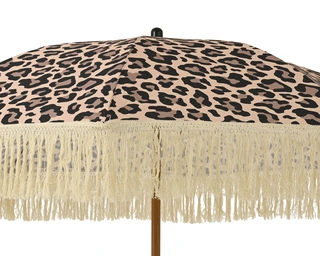 Parasol Panterprint Franjes Ø180cm - afbeelding 4
