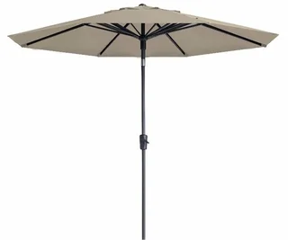 Madison Parasol Paros II Luxe Ø 300 cm – Ecru – Aluminium/Stof