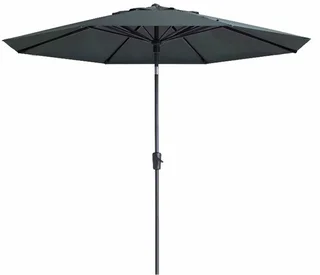 Madison Parasol Paros II Luxe Ø 300 cm – Grey – Aluminium/Stof