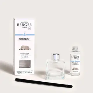 Maison Berger Paris Parfumverspreider Cube – Cotton Caress – 100 ml