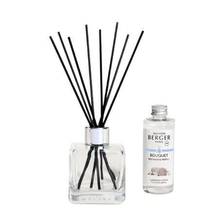 Maison Berger Paris Parfumverspreider Cube – Cotton Caress – 100 ml