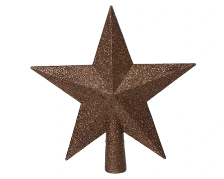 Piek Kunststof Ster Glitter - Espresso - afbeelding 1