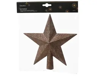 Piek Kunststof Ster Glitter - Espresso - afbeelding 2