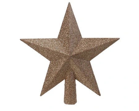 Piek Kunststof Ster Glitter - Peach Pearl - afbeelding 1