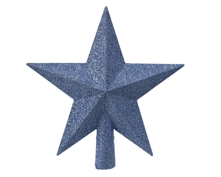 Piek Kunststof Ster Glitter - Sky Blue - afbeelding 1