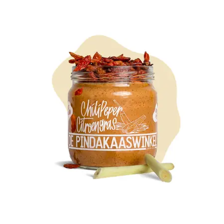 Pindakaas Chilipeper Citroengras - De Pindakaaswinkel