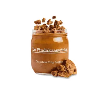 De Pindakaaswinkel Chocolate Chip Cookie Pindakaas – 420 ml – Limited Edition