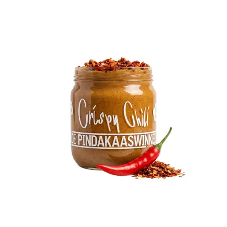 Pindakaas Crispy Chili (limited) - De Pindakaaswinkel - afbeelding 1