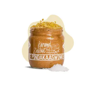 Pindakaas Karamel Zeezout - De Pindakaaswinkel - afbeelding 1