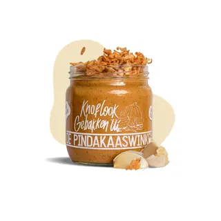 De Pindakaaswinkel Knoflook & Gebakken Ui - Hartige Pindakaas