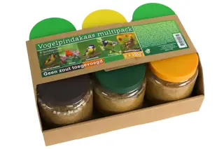 Boon Vogelpindakaas Multipack 6×350 g – 6 smaken voor tuinvogels