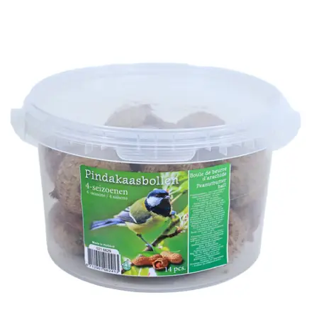 Pindakaasbol zonder net 4-seizoenen - Emmer 14 stuks