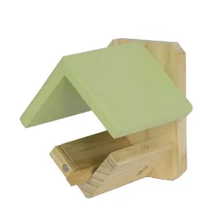 Pindakaaspot Houder Hout Groen Dak