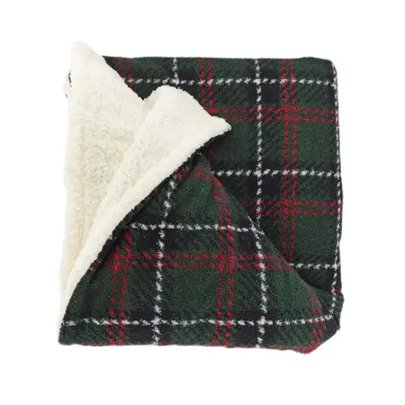 Plaid Eloise 160x130cm Donkergroen