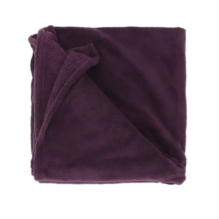 Plaid Justin L200b150cm Dark Purple
