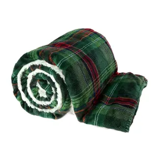 Plaid Larsson 200x150cm Donkergroen