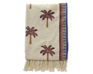 DECORIS Plaid Katoen L130b170cm Off-white