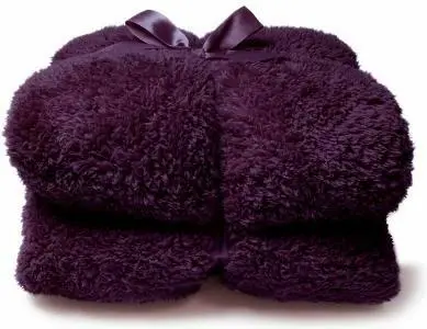 Plaid Teddy 150x200cm - Unique Living - Paars