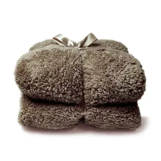 Plaid Teddy 150x200cm - Unique Living - Taupe