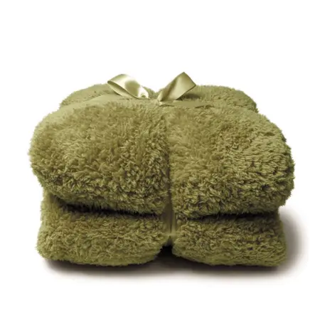 Plaid Teddy 200x150cm Mosgroen