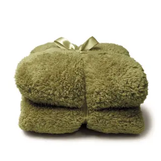 Plaid Teddy 200x150cm Mosgroen
