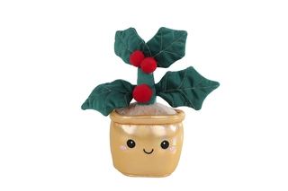 Plant Hulst Pluche 30cm (Creme of Goud) - afbeelding 2