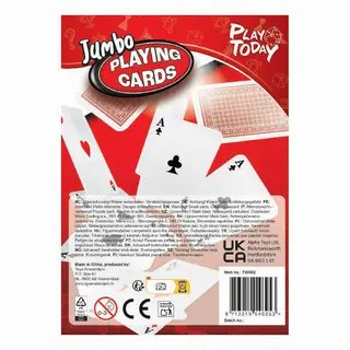 Play Today Jumbo Speelkaarten Extra Groot 17cm - afbeelding 3