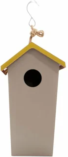 Point Virgule Vogelhuisje Bamboevezel Taupe Okergeel - afbeelding 1