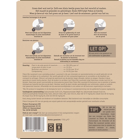 Pokon Bio Lavameel 1,75 kg - afbeelding 2