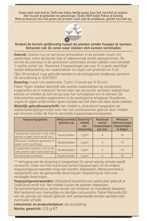 Pokon Bio Tegen Slakken korrels 225gr - afbeelding 2