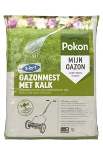 Pokon Gazonmest met Kalk 3-in-1 75m2