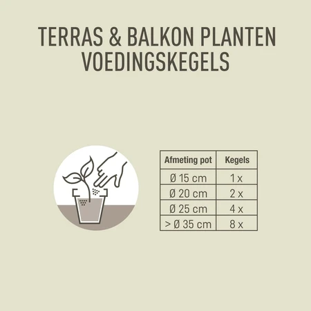 Pokon Terras & Balkon Planten Voedingskegels 40st