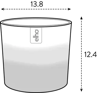 Pot Colour Gradient Rond - D14cm - Bamboegroen - afbeelding 2