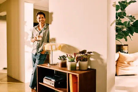 Pot Colour Gradient Rond - D14cm - Cederbruin - afbeelding 6