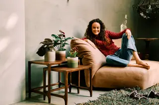 Pot Colour Gradient Rond - D16cm - Cederbruin - afbeelding 5