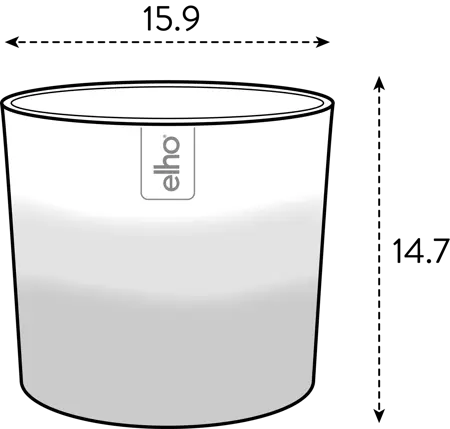 Pot Colour Gradient Rond - D16cm - Cederbruin - afbeelding 2